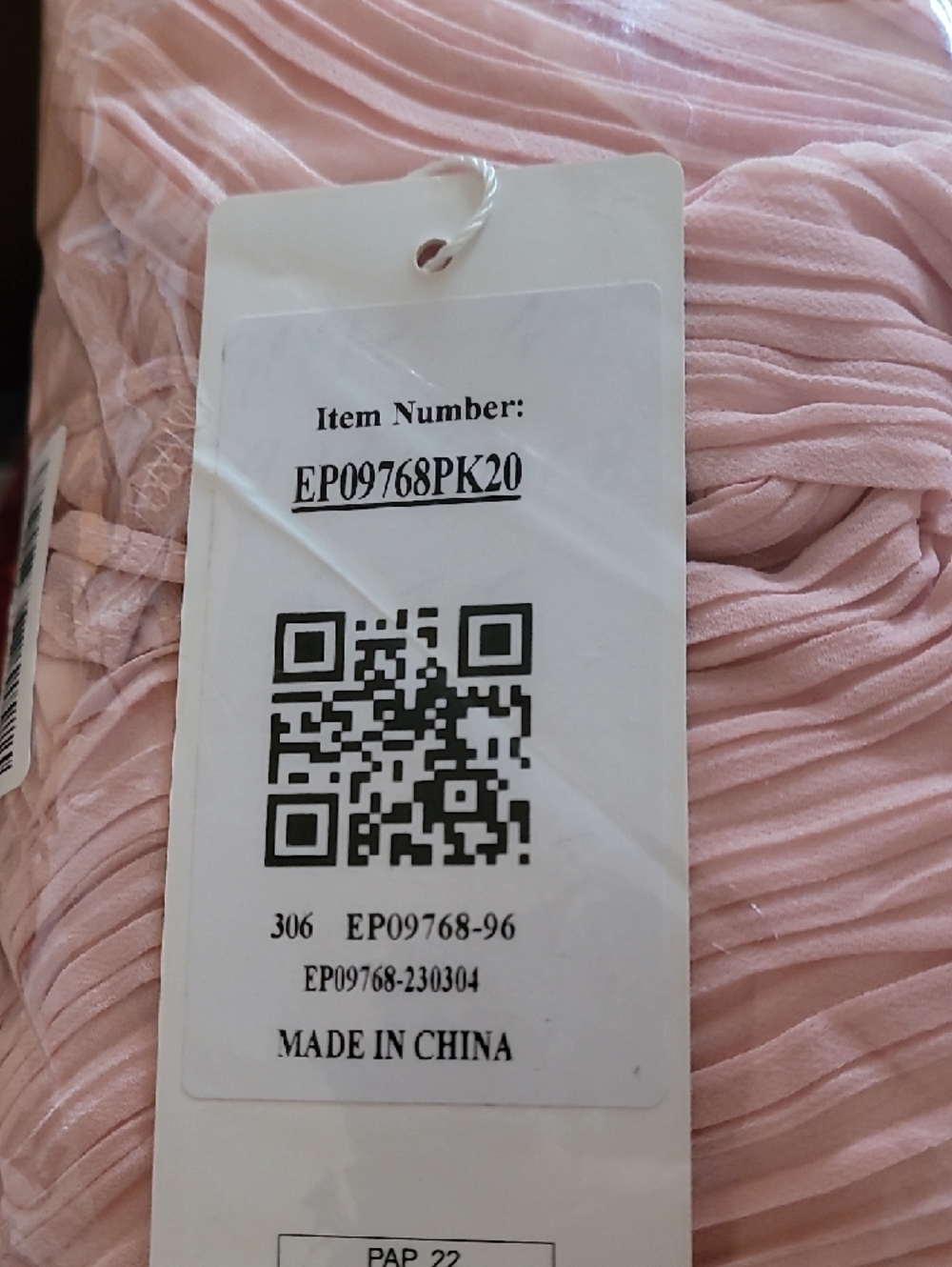 Ever Pretty One-Shoulder Blush Pink Floral Strap A-Line Gown - Picture 6 of 6